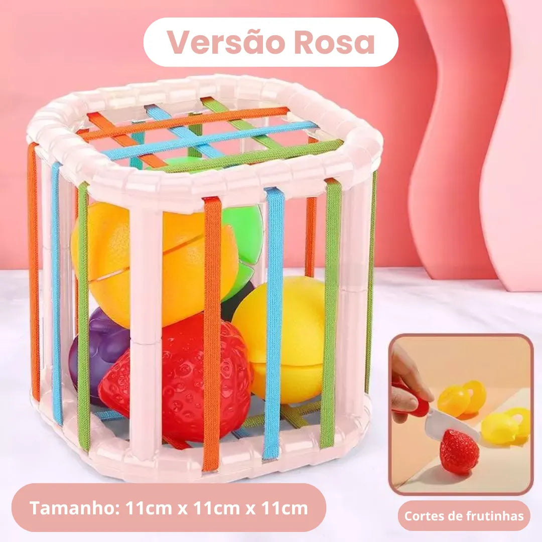 Brinquedo Sensorial Montessori Cubo Texturizado