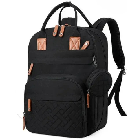Mochila Maternidade Impermeável Preta