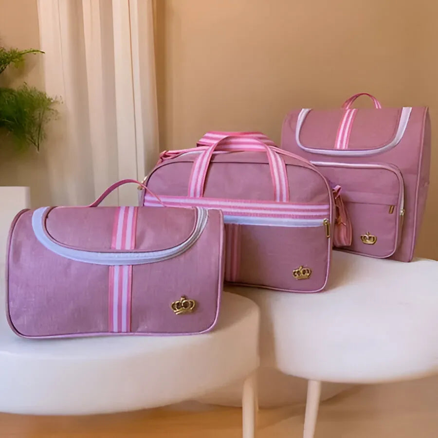 Kit Bolsas Maternidade Rosa