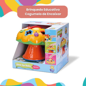 Brinquedo Educativo Cogumelo de Encaixar