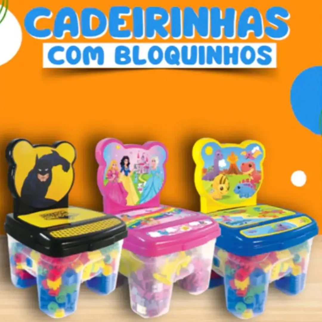 Cadeira Infantil Com Blocos de Montar