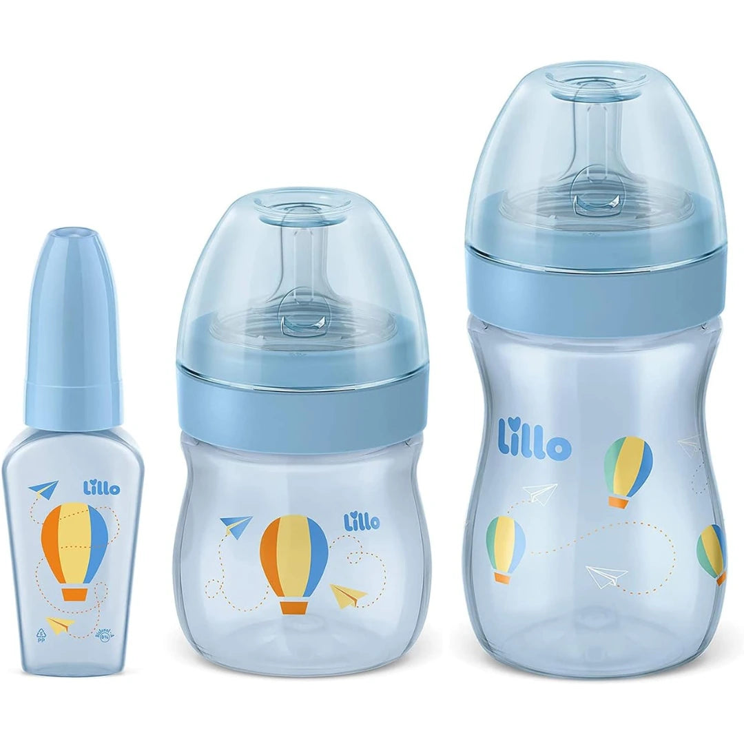 Kit Mamadeiras Lillo Azul