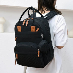Mochila Maternidade Impermeável Preta